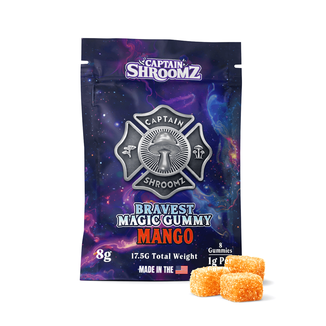 CAPTAIN SHROOMZ | PSILOCYBIN INFUSED GUMMIES | 8G